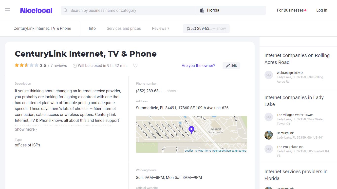 CenturyLink Internet, TV & Phone - reviews, photos, phone number and ...
